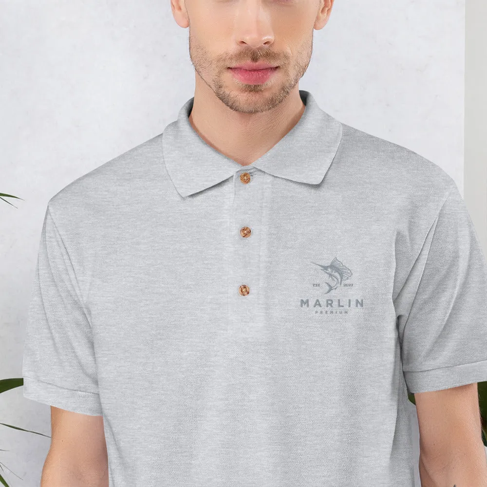 Marlin Embroidered Polo Shirt