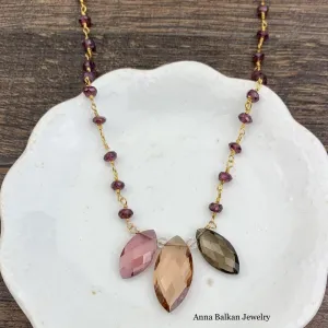 Marquee Katie Colorful Gem Necklace