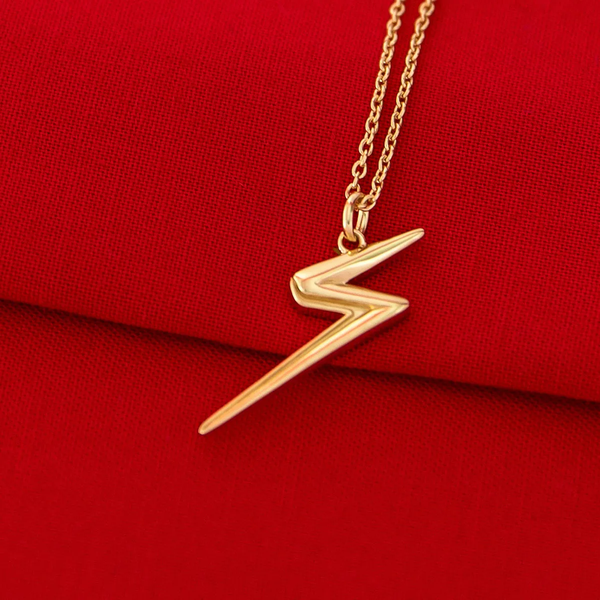 Marvel X RockLove MARVEL STUDIOS MS MARVEL Lightning Bolt Necklace