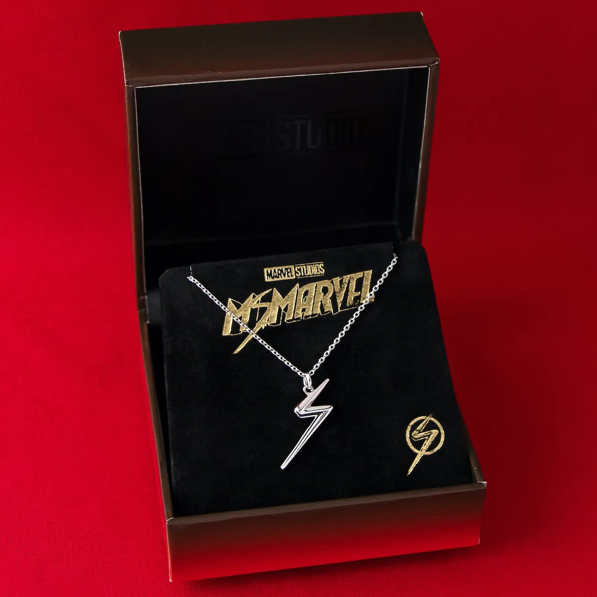 Marvel X RockLove MARVEL STUDIOS MS MARVEL Lightning Bolt Necklace