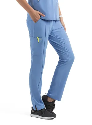 Matrix Impulse 8510 Women&#039;s Full Elastic Waist Tapered Leg Pant Ceil Blue