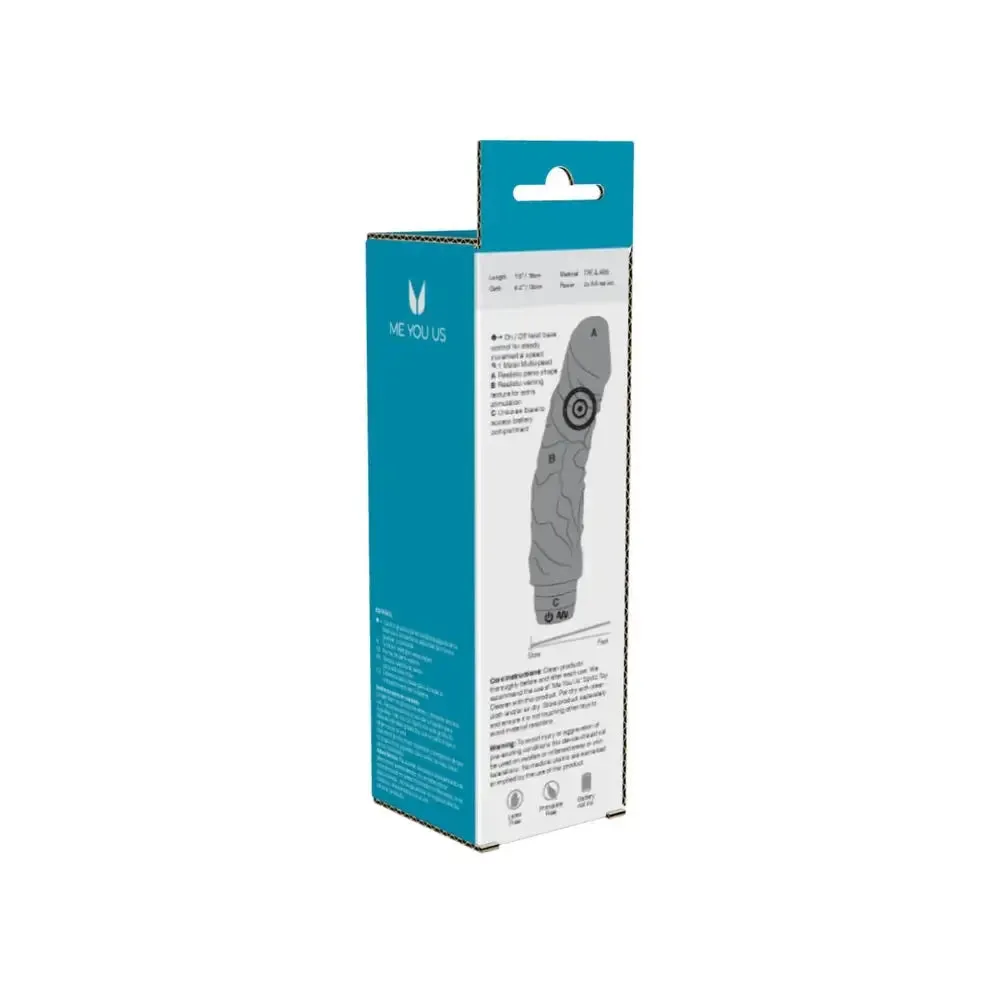 Me you us Black Multi Speed Realistic Dildo Vibrator