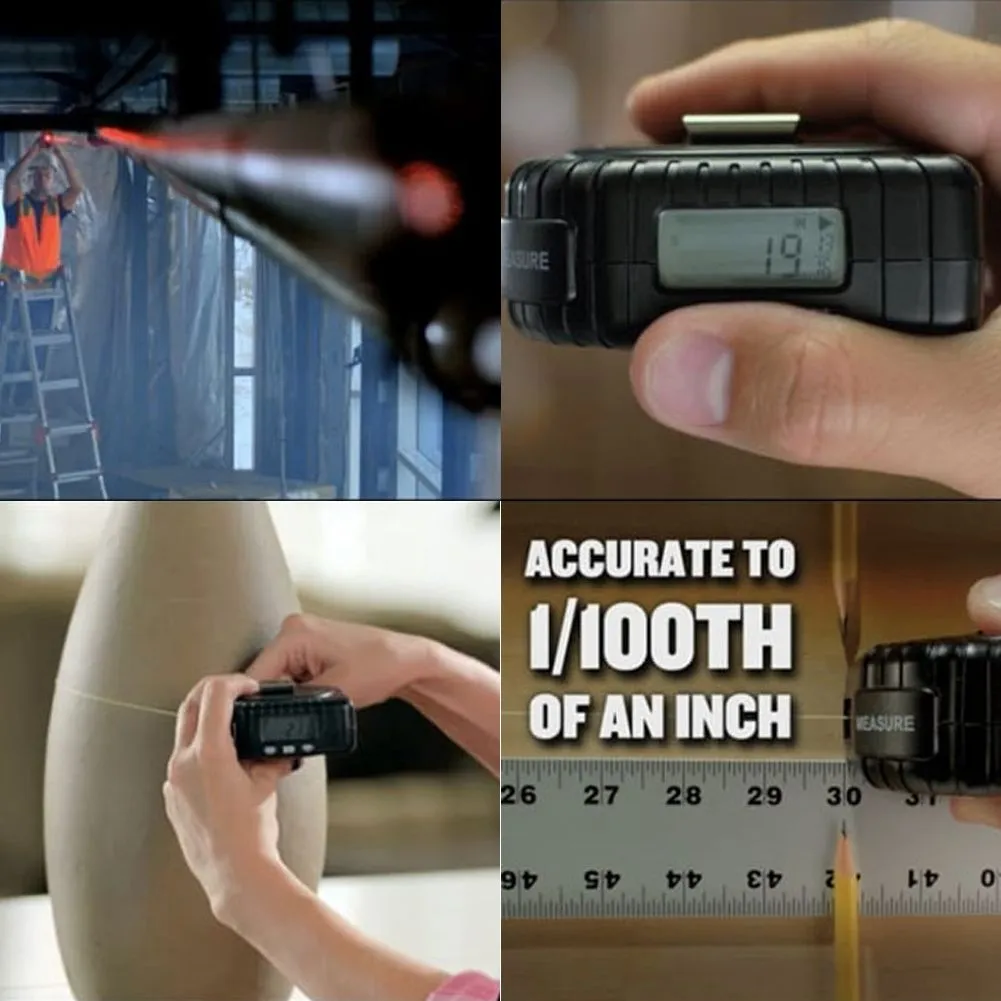 Measure Tool 3-in-1 Digital Tape Measure String Mode, Sonic Mode & Roller Mode