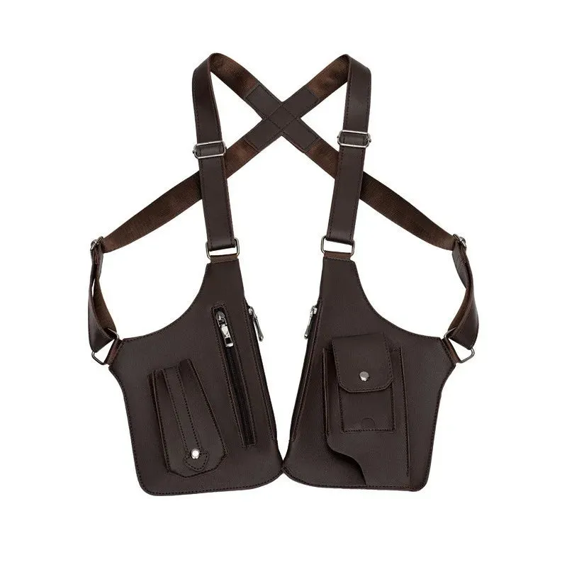 Medieval Leather Harness Travel Bag Style! 🎒👜