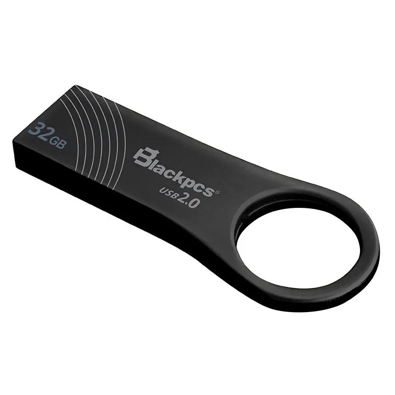 Memoria Flash Usb Blackpcs Mu2102 Bl32 De 32 Gb Negro Metalic