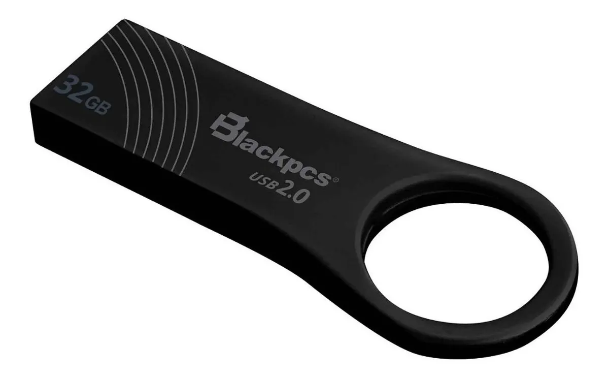 Memoria Usb 2.0 Blackpcs Mu2102 Bl 128 128 Gb Metalica Negro