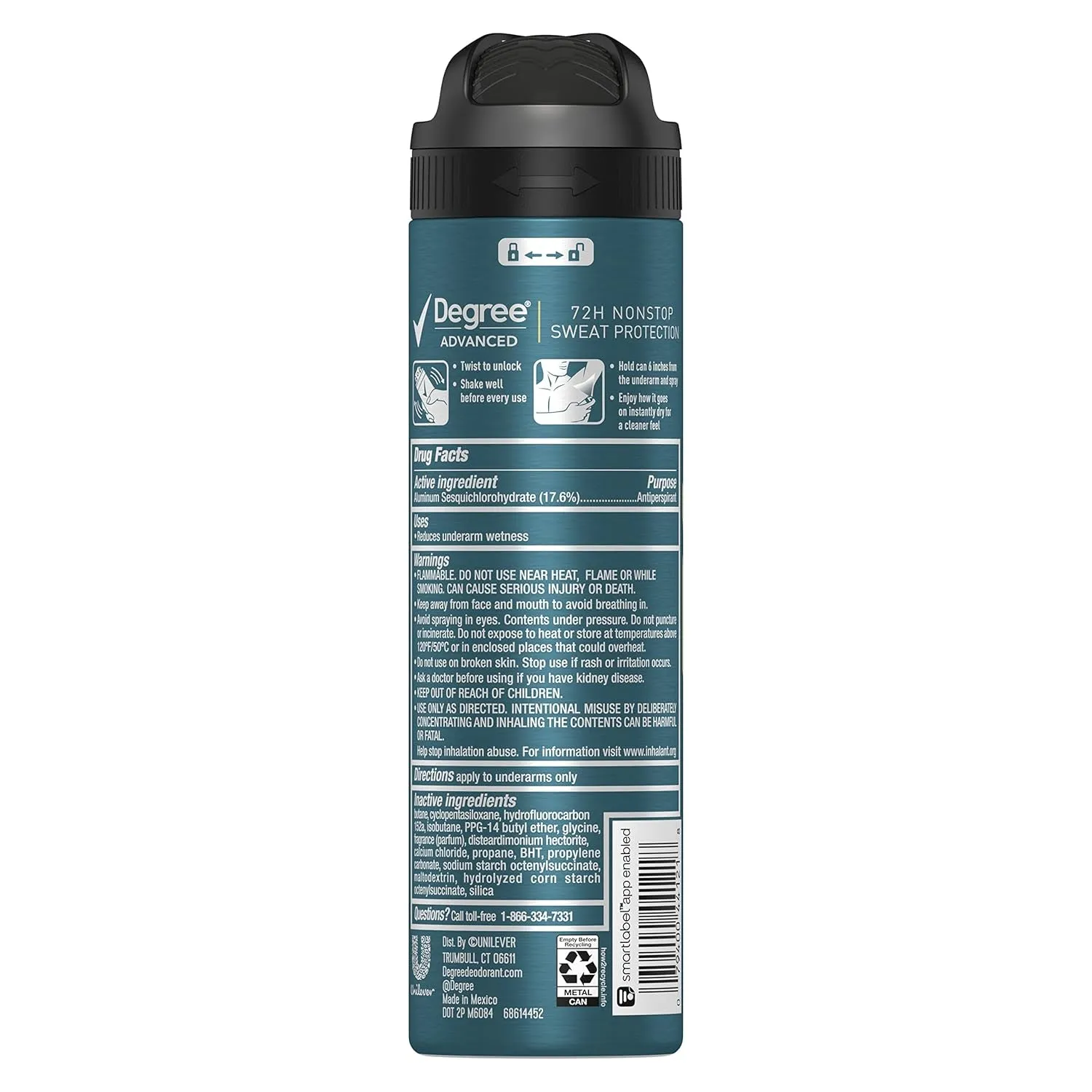 Men Antiperspirant Deodorant Dry Spray Sport Defense 3 Count Deodorant for Men 3.8 Oz