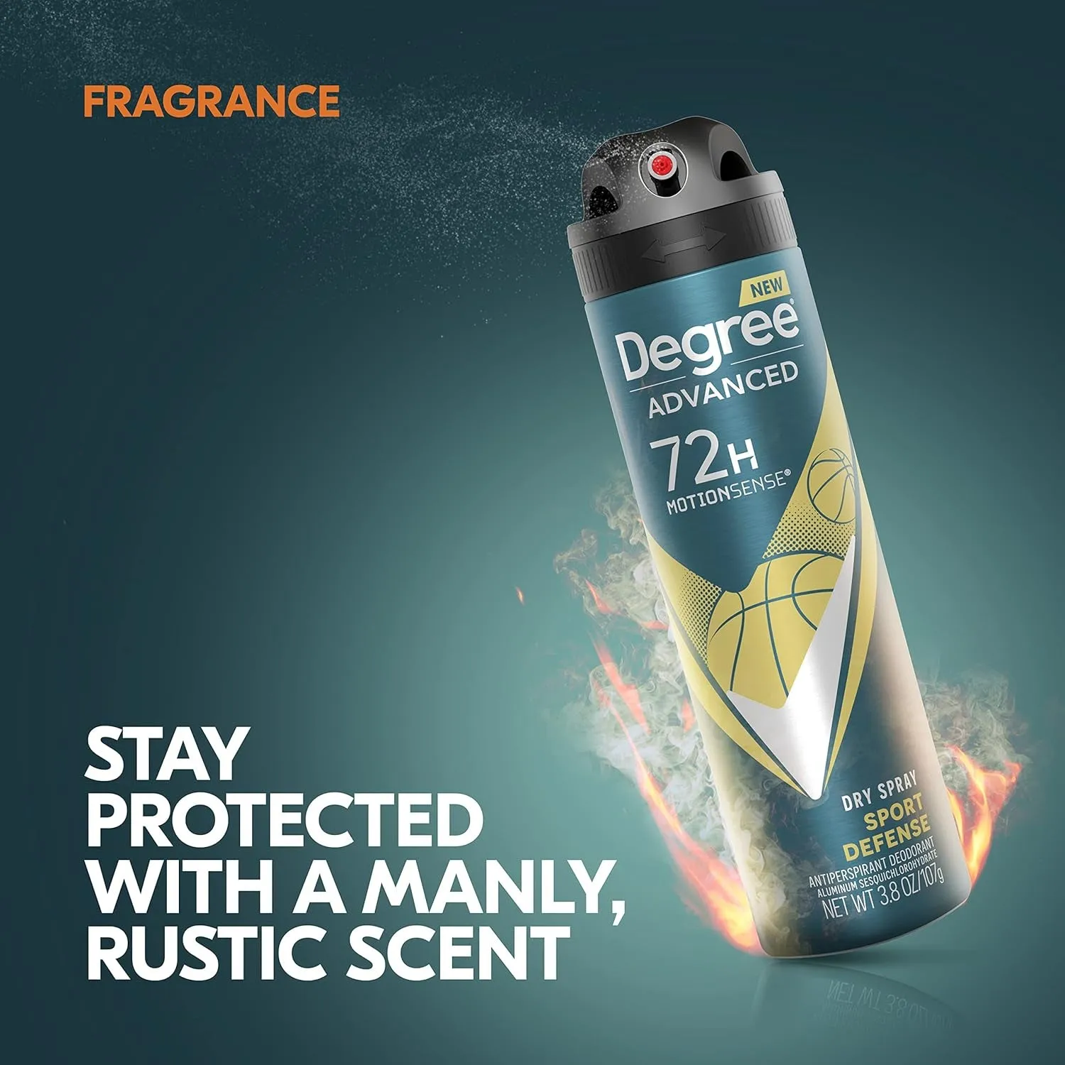 Men Antiperspirant Deodorant Dry Spray Sport Defense 3 Count Deodorant for Men 3.8 Oz