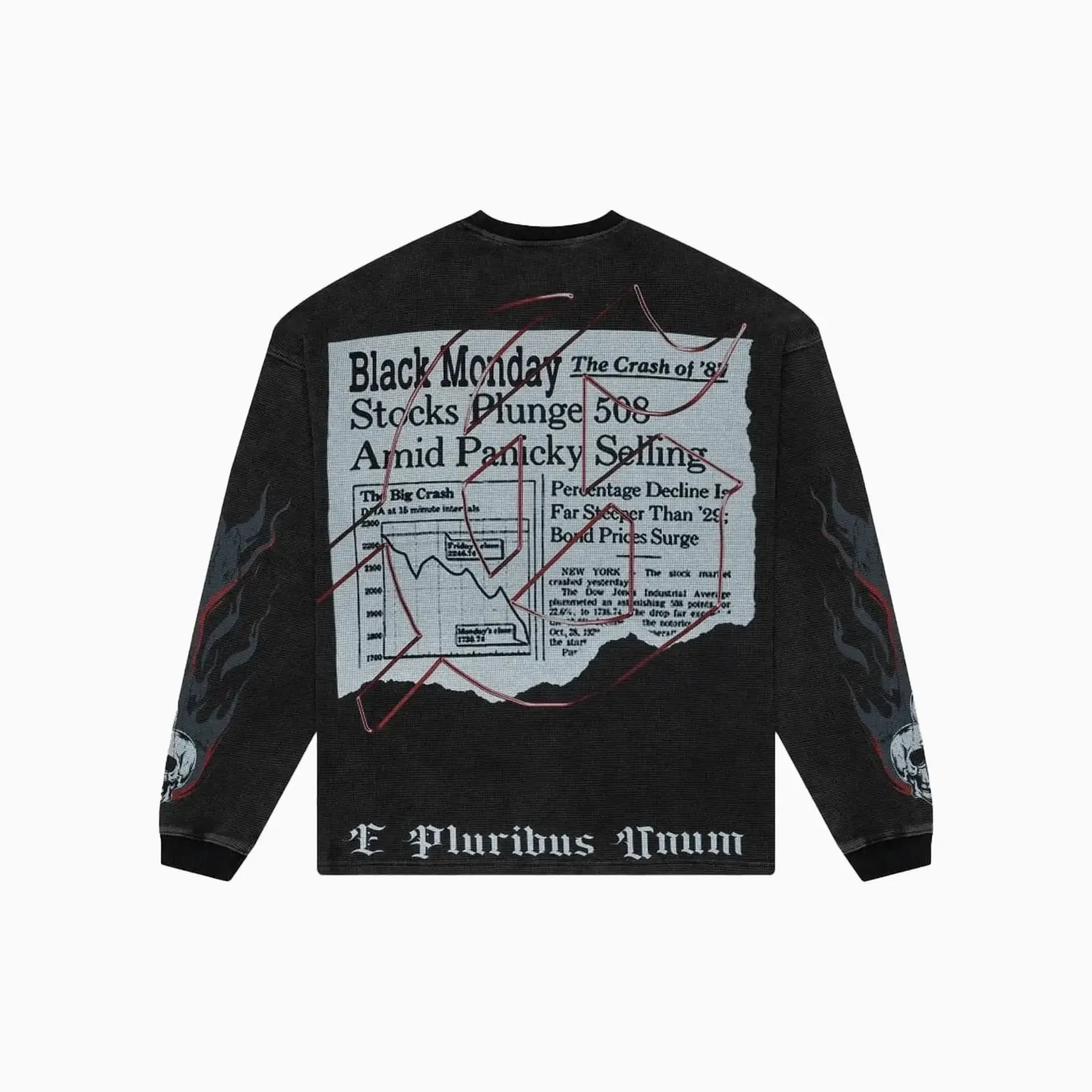 Men's Black Monday Thermal Sweatshirt