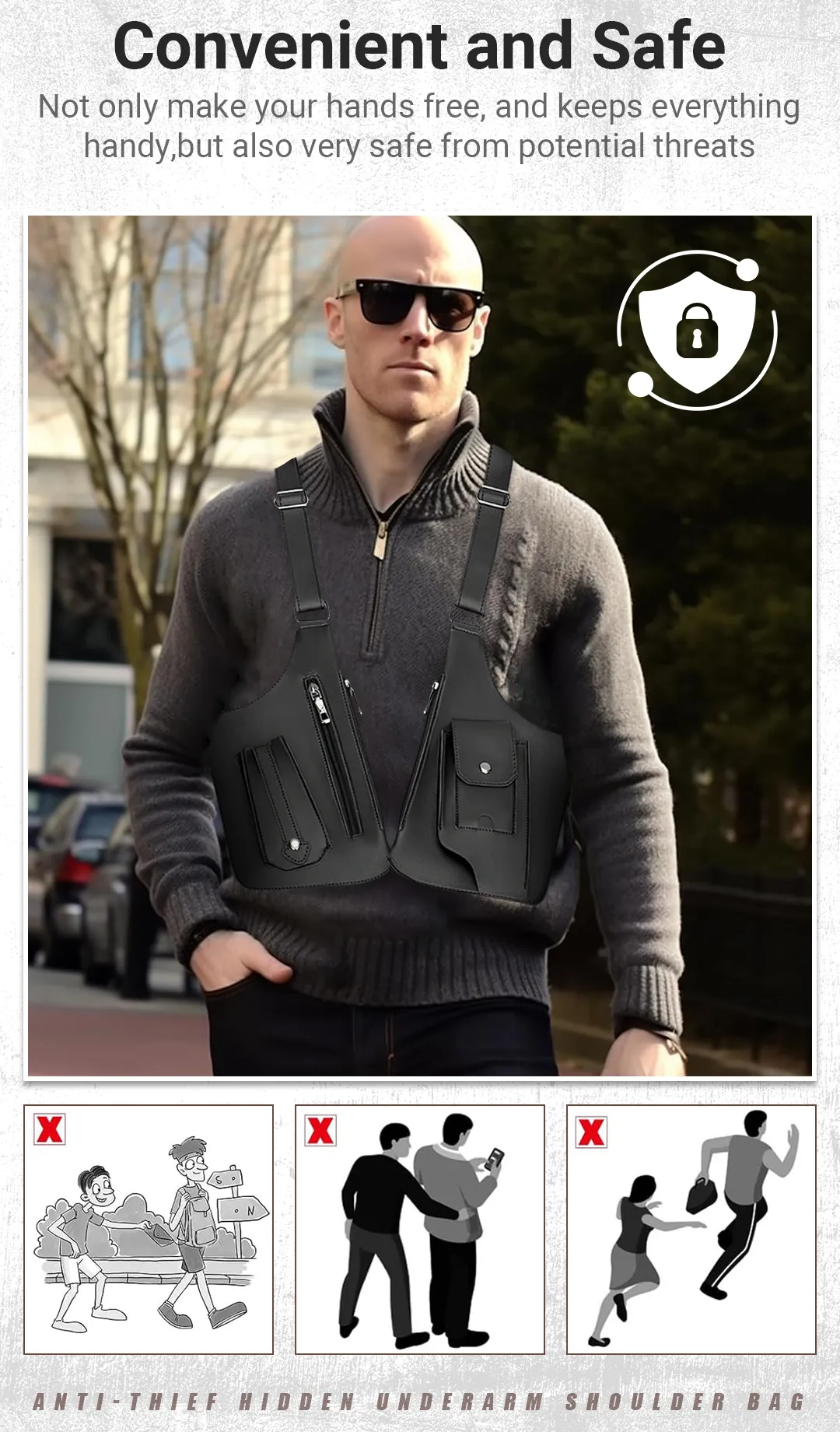 Men's Chest Bag Phone Pouch! 🎒👜🌍