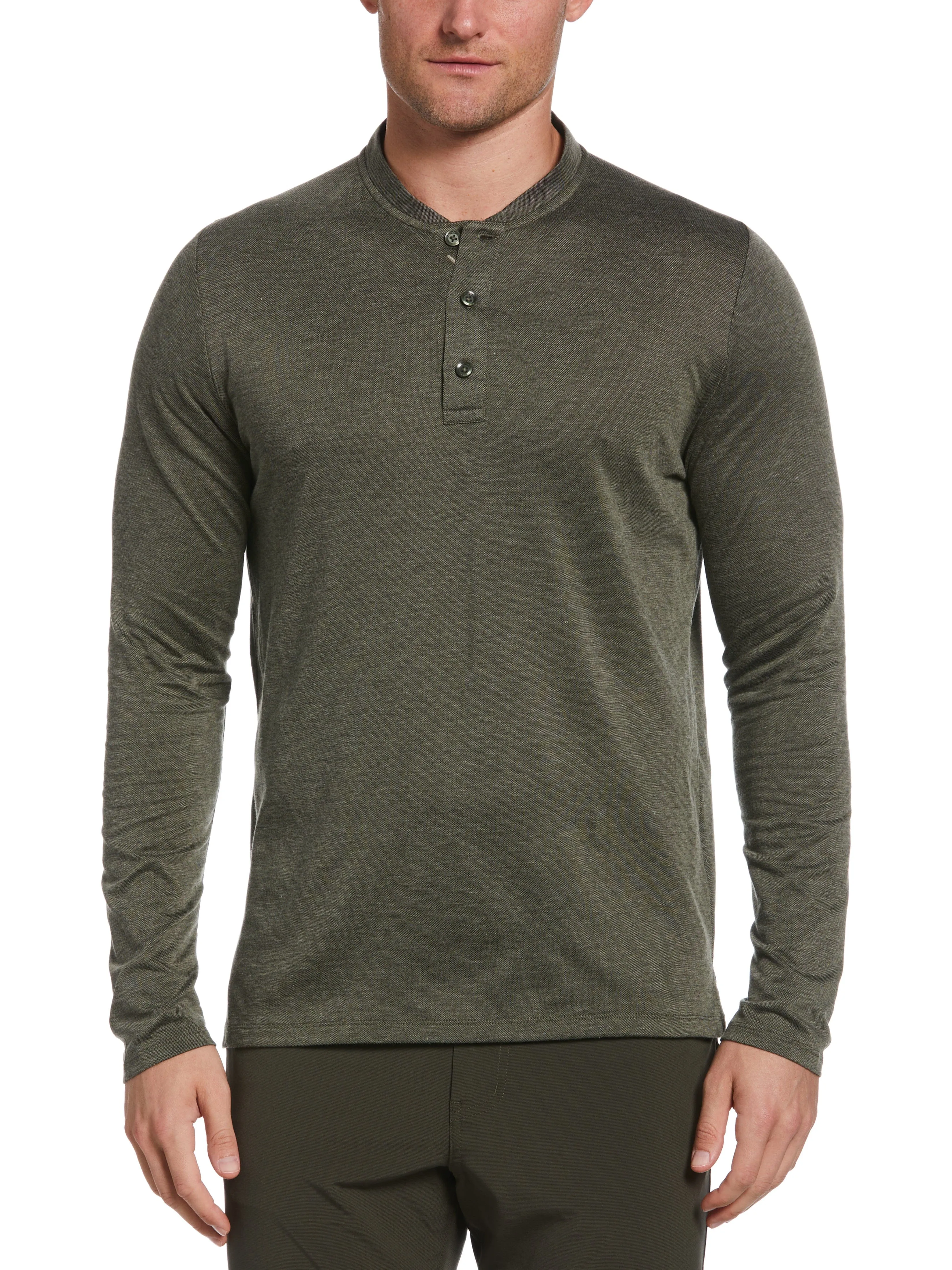 Mens Crossover Performance Hybrid Collar Golf Pullover