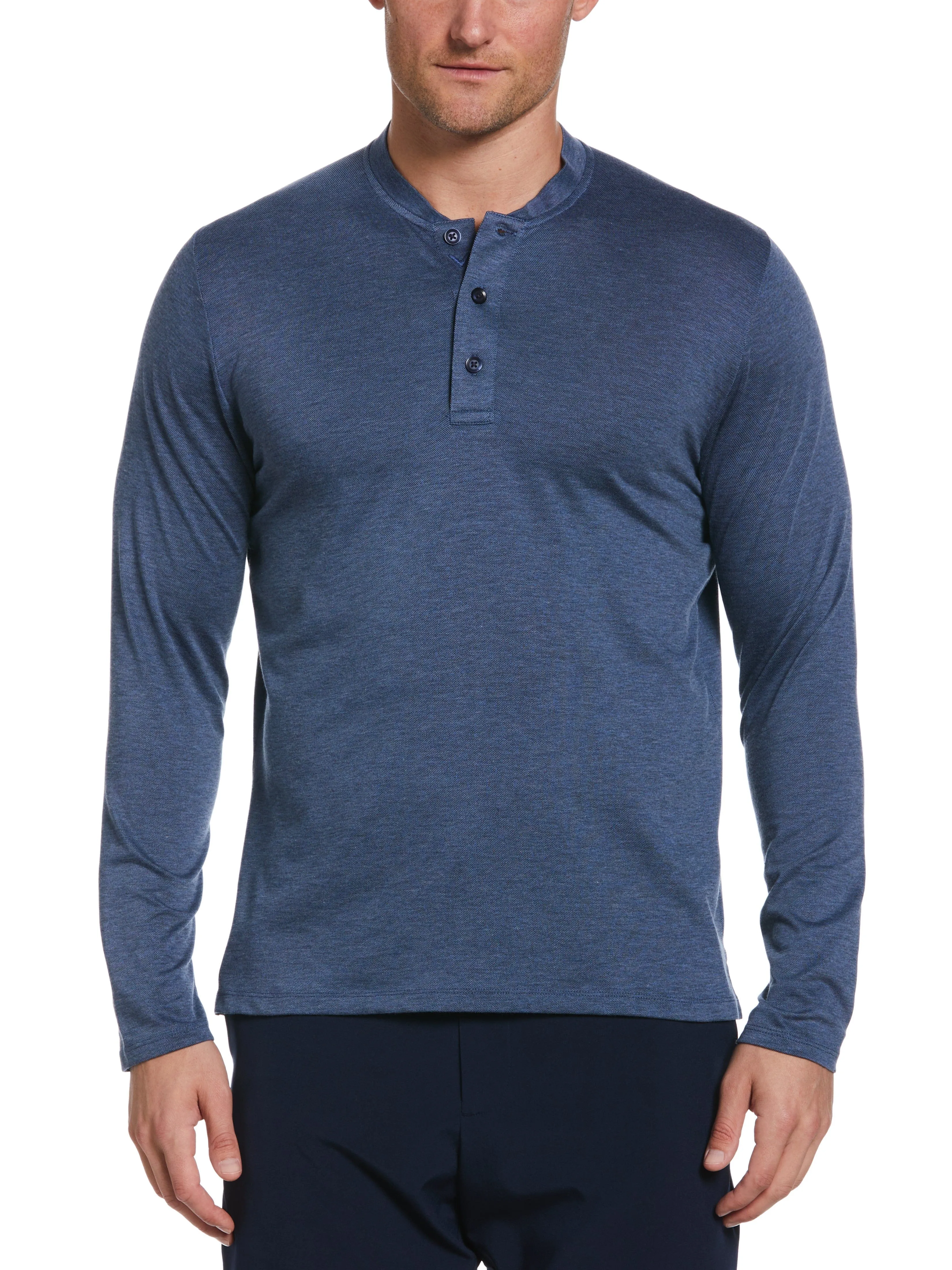 Mens Crossover Performance Hybrid Collar Golf Pullover