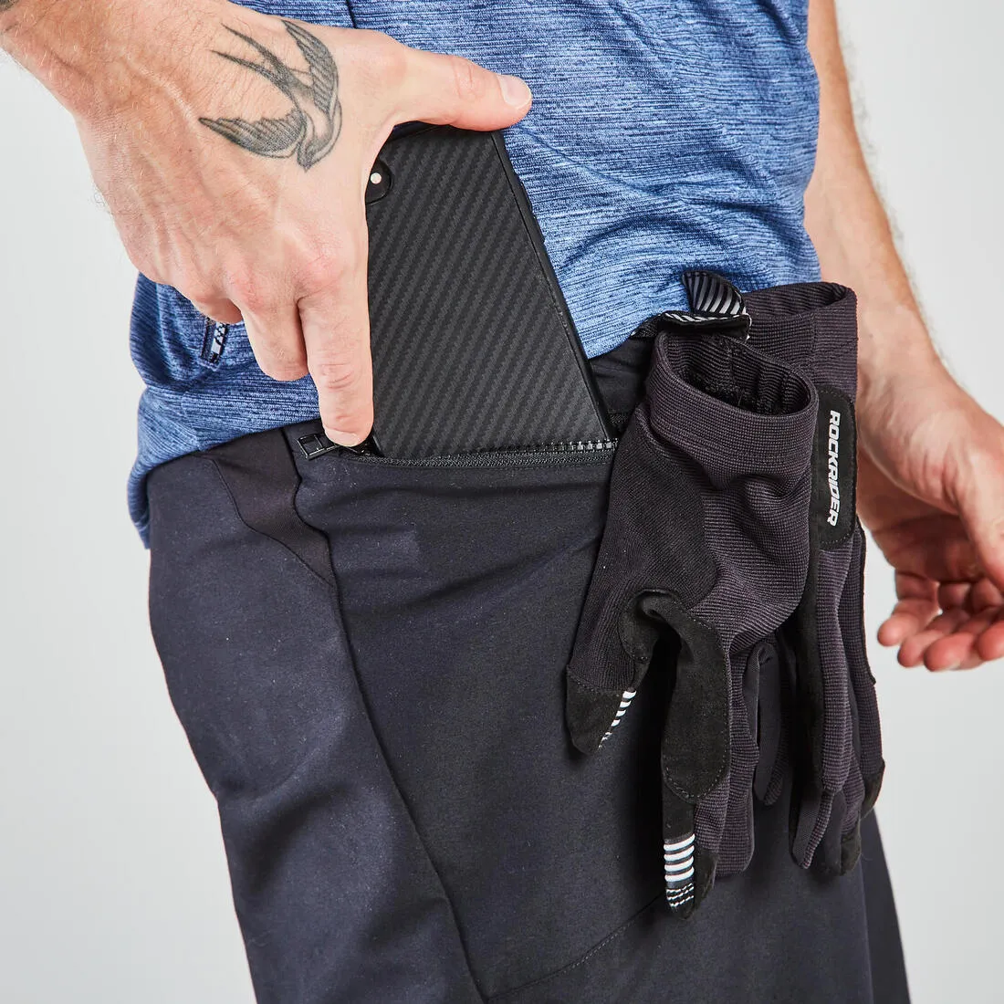 Men's Mountain Bike Shorts Essential - Black