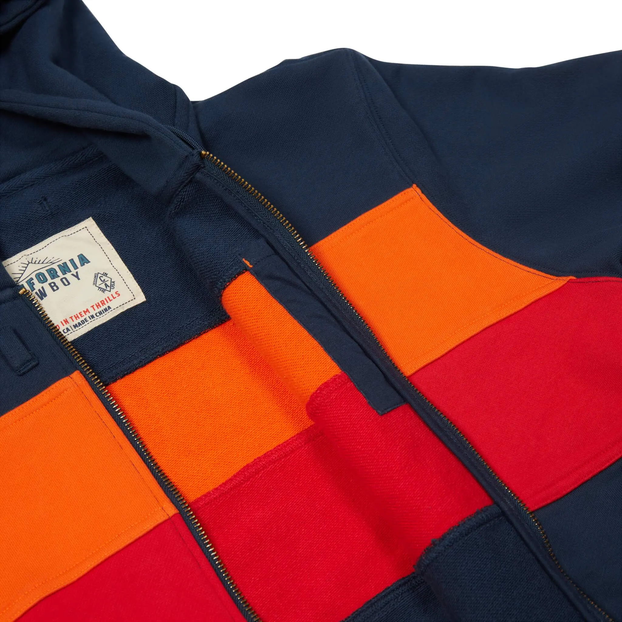 Men's PCH Full Zip Hoodie - Stripe, Farallon Navy