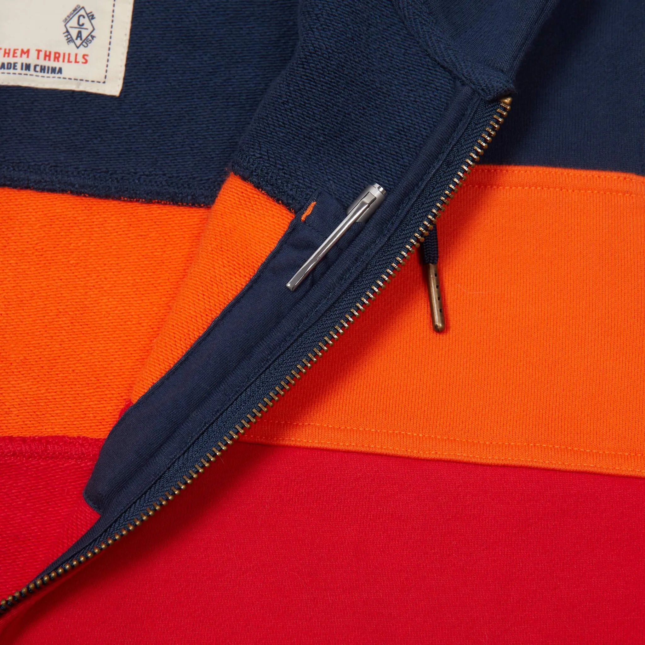 Men's PCH Full Zip Hoodie - Stripe, Farallon Navy