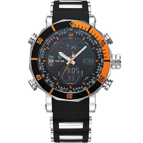 Men's Quartz Dual Time Zone Watch