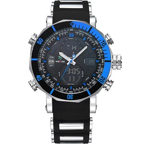Men's Quartz Dual Time Zone Watch