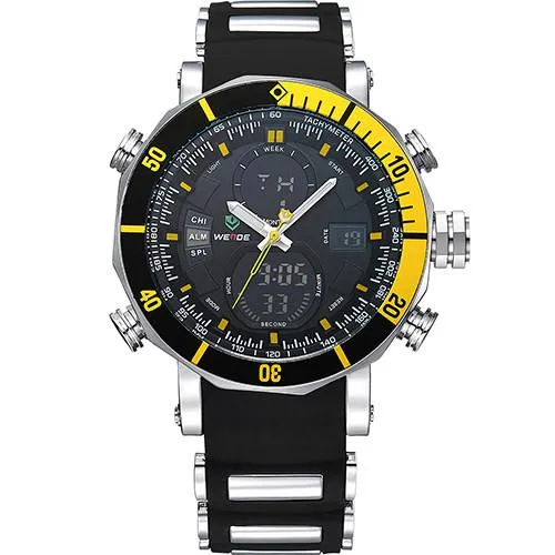 Men's Quartz Dual Time Zone Watch