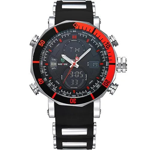Men's Quartz Dual Time Zone Watch
