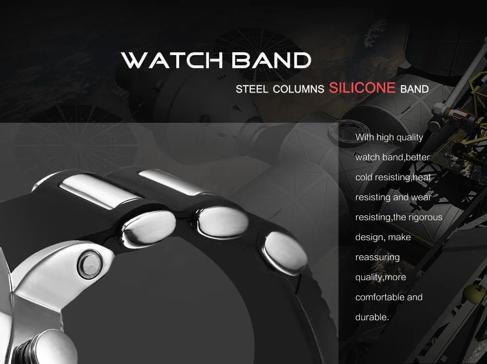 Men's Quartz Dual Time Zone Watch