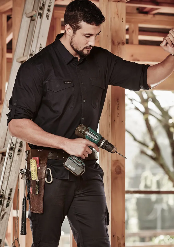 Mens Rugged Cooling Long Sleeve Shirt by Syzmik Workwear - Style ZW400