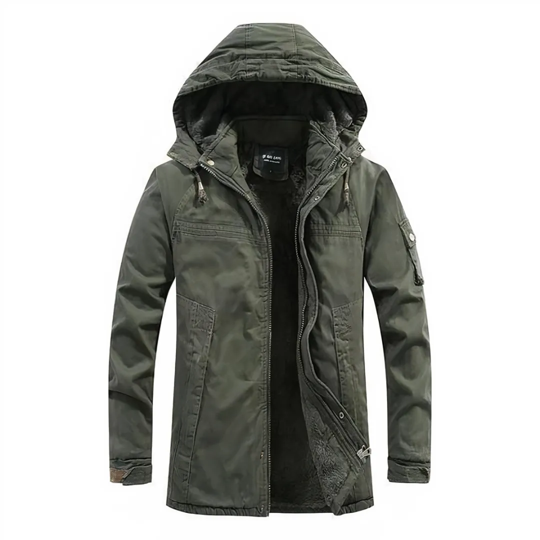 Men's Winter Tactical Hooded Jacket | Multi Pocket