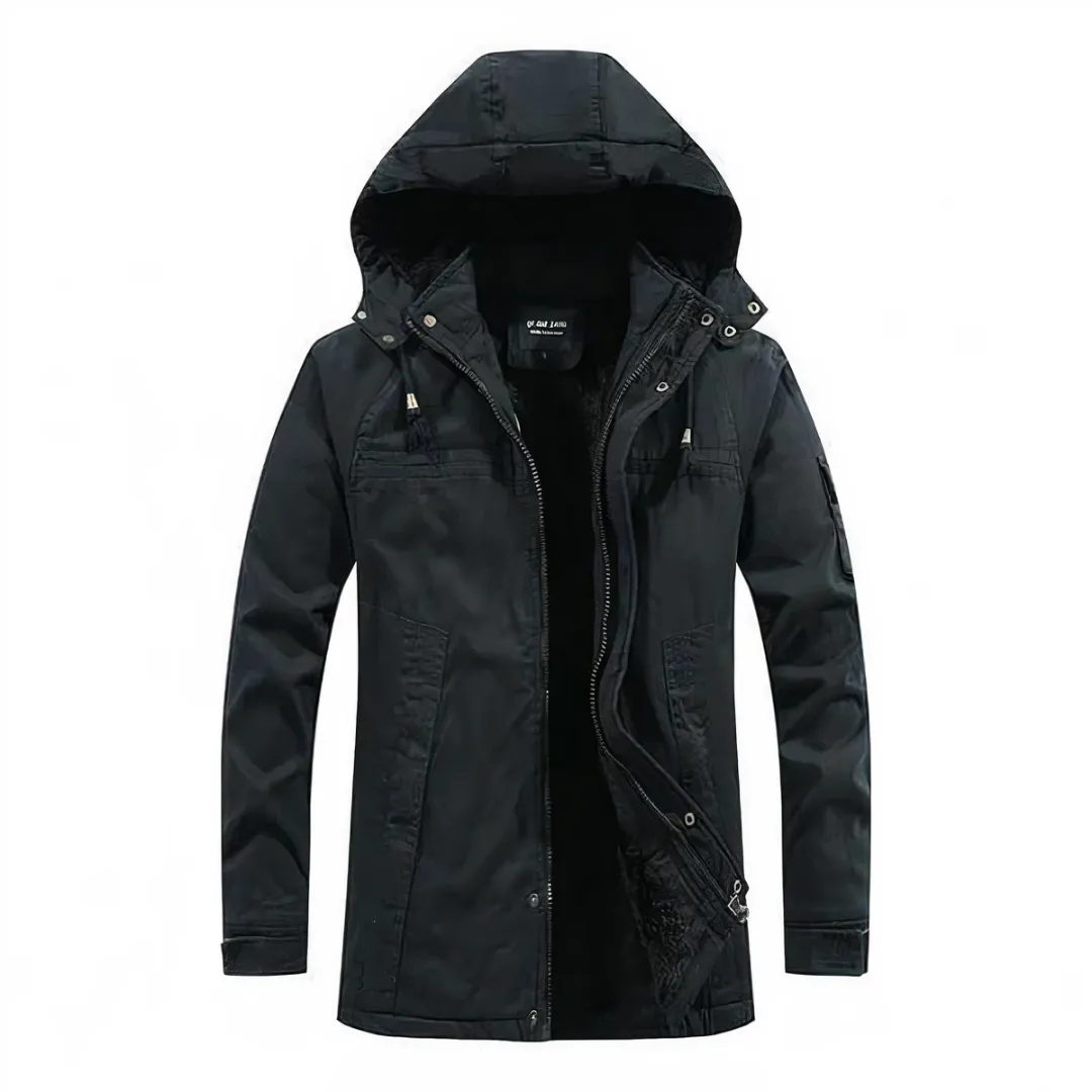 Men's Winter Tactical Hooded Jacket | Multi Pocket