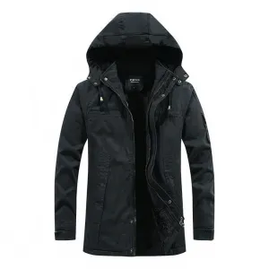 Men's Winter Tactical Hooded Jacket | Multi Pocket