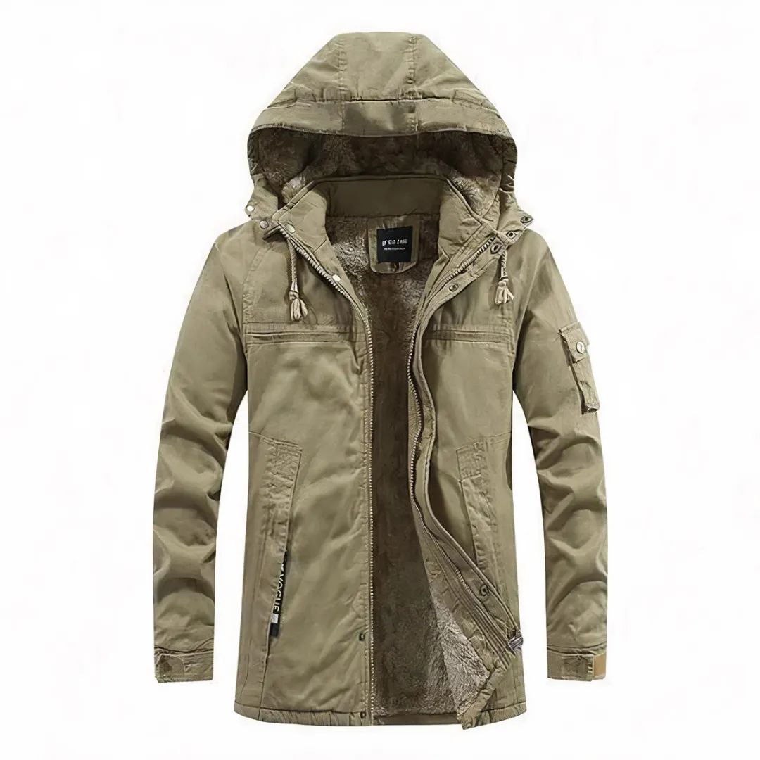 Men's Winter Tactical Hooded Jacket | Multi Pocket