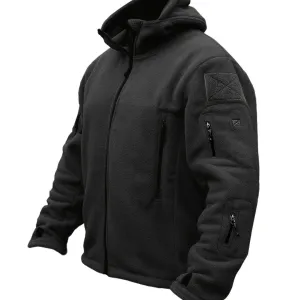 Men's Winter Tactical Zippered Warm Jacket | Hooded