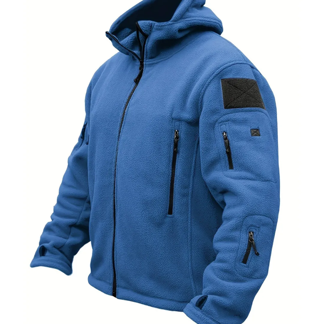 Men's Winter Tactical Zippered Warm Jacket | Hooded