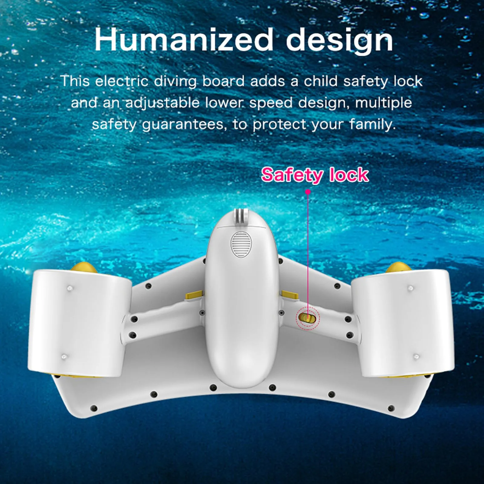 MEOU Underwater Scooter for Adults&Kids, Water Scooter for Pool, Free Diving Snorkeling Sea Scooter Water Sports Scuba Diving