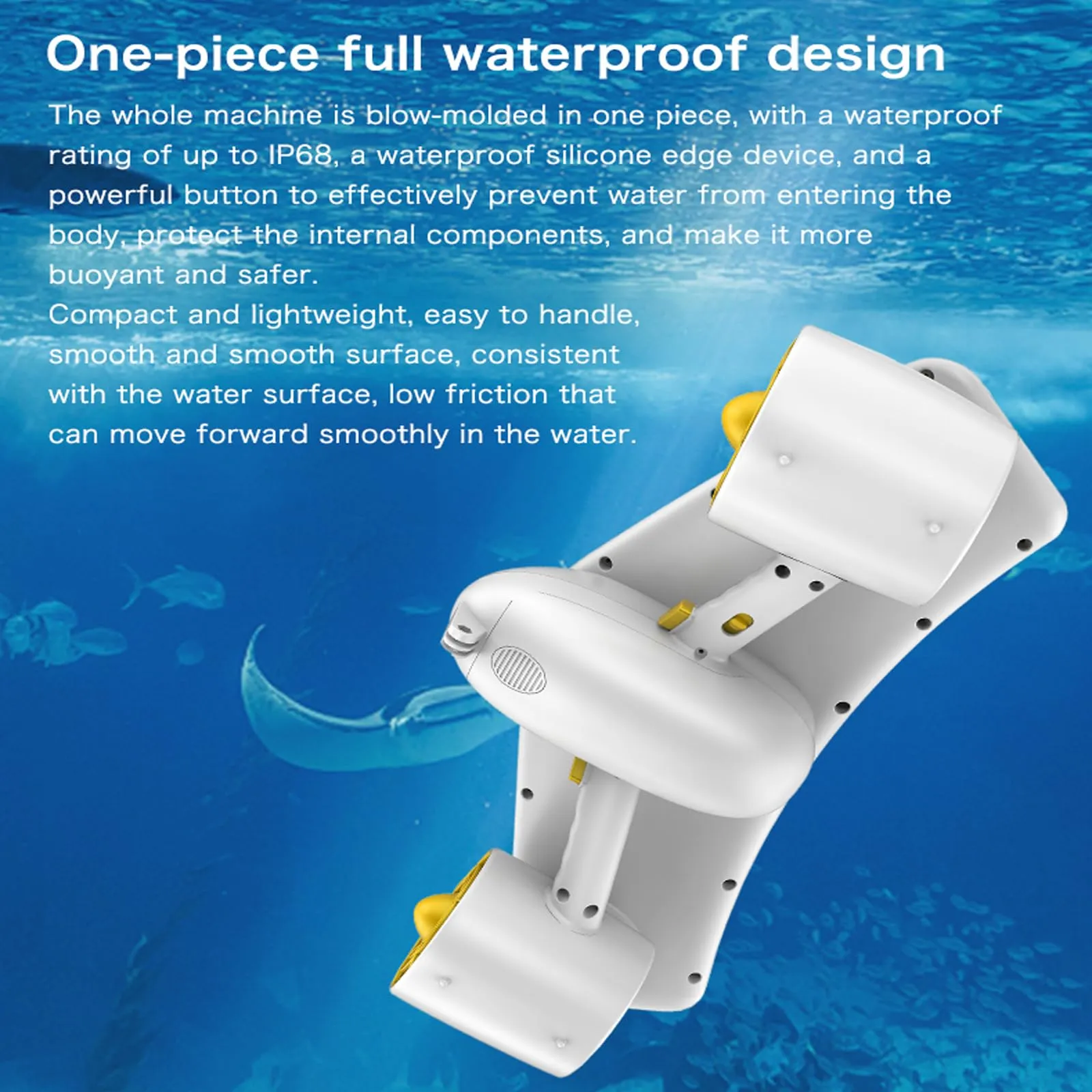 MEOU Underwater Scooter for Adults&Kids, Water Scooter for Pool, Free Diving Snorkeling Sea Scooter Water Sports Scuba Diving