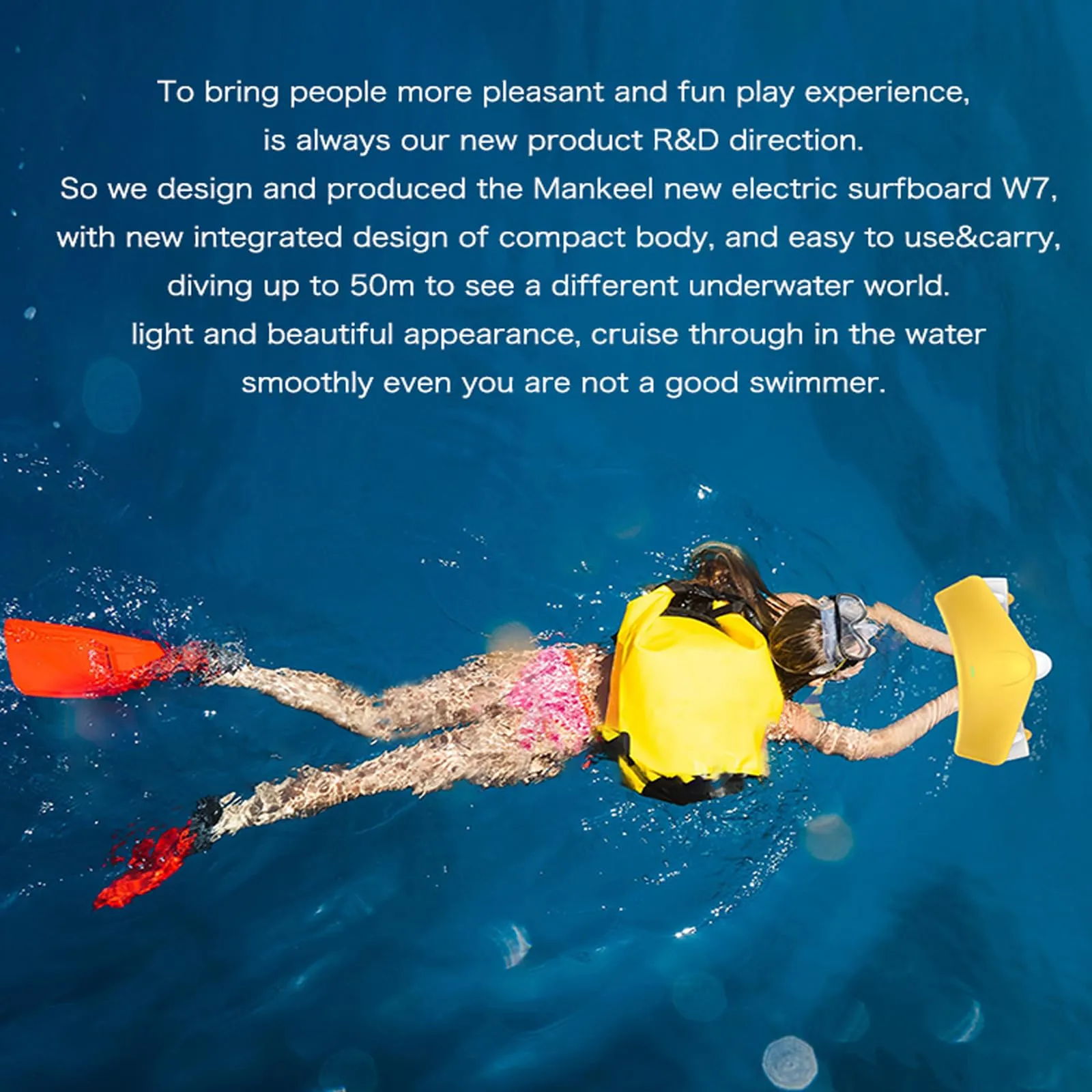 MEOU Underwater Scooter for Adults&Kids, Water Scooter for Pool, Free Diving Snorkeling Sea Scooter Water Sports Scuba Diving