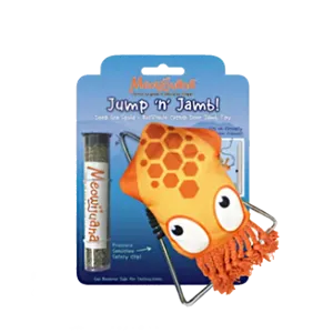 Meowijuana - Jump 'n' Jamb - Deep Sea Squid Refillable Catnip Swinging Toy