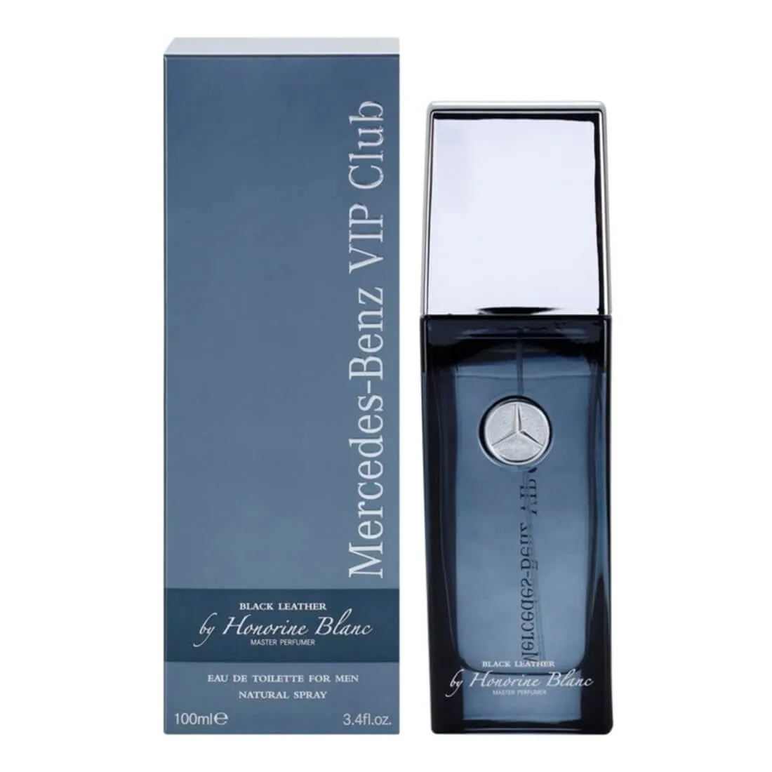 Mercedes Benz VIP Club Black Leather Eau De Toilette For Men - 100ml