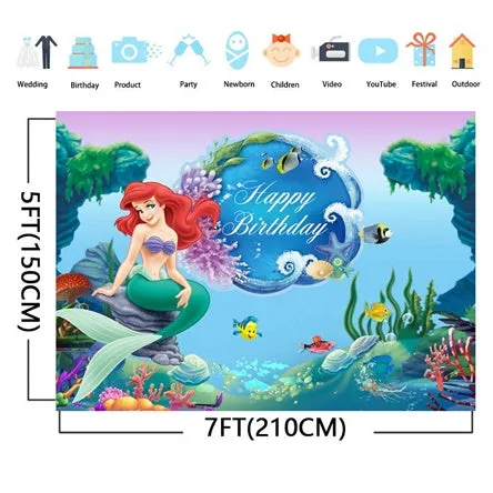 Mermaid Princess Background for Photography