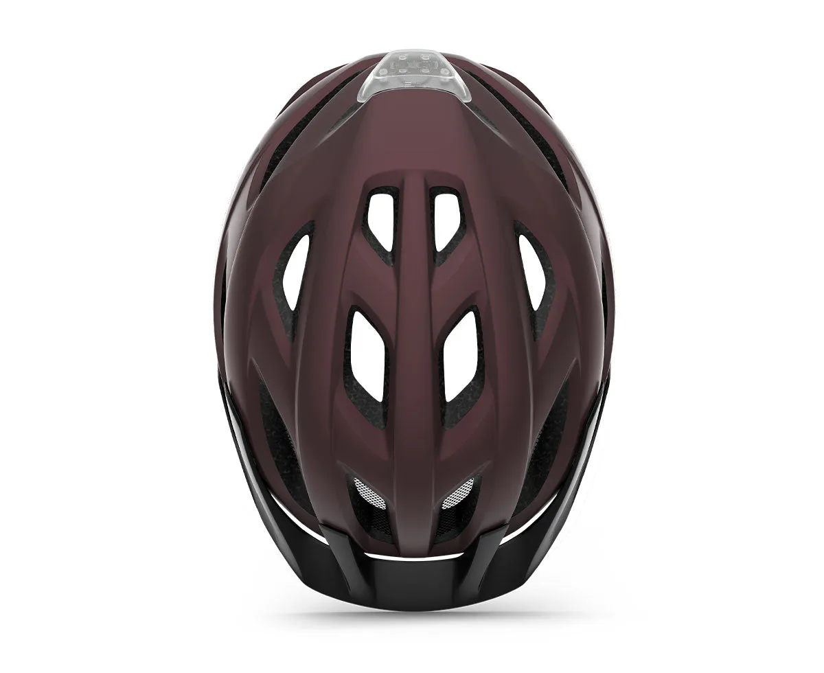 Met Casco de Bicicleta Crossover Ce Burgundy | Matt