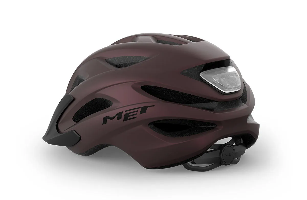 Met Casco de Bicicleta Crossover Ce Burgundy | Matt