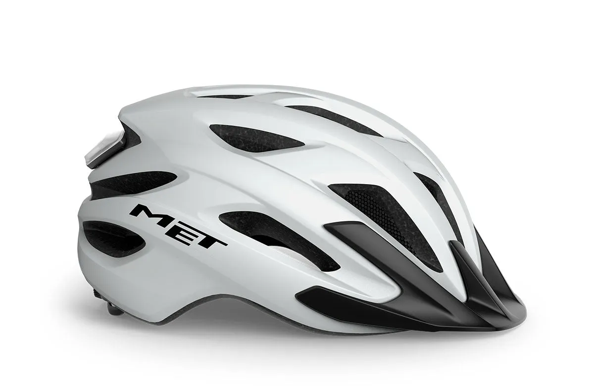 Met Casco de Bicicleta Crossover Ce White | Matt