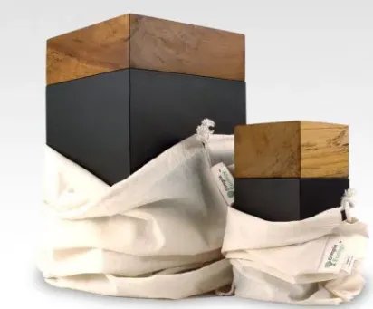 META Poplar Wood Cremation Urn