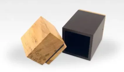 META Poplar Wood Cremation Urn
