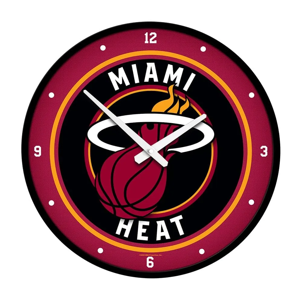 Miami Heat: Modern Disc Wall Clock