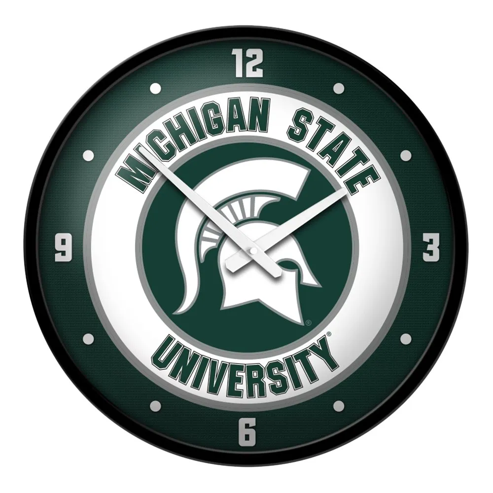 Michigan State Spartans: Modern Disc Wall Clock
