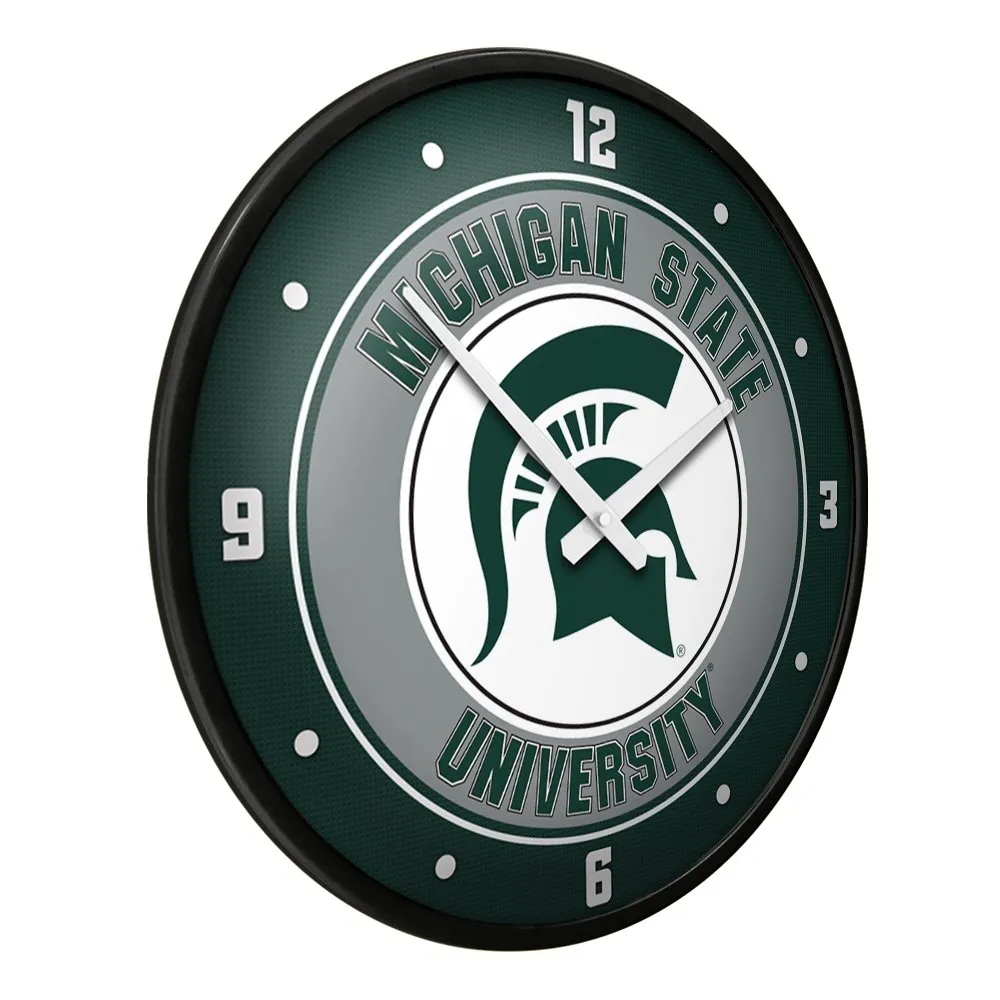 Michigan State Spartans: Modern Disc Wall Clock