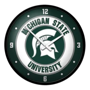 Michigan State Spartans: Modern Disc Wall Clock