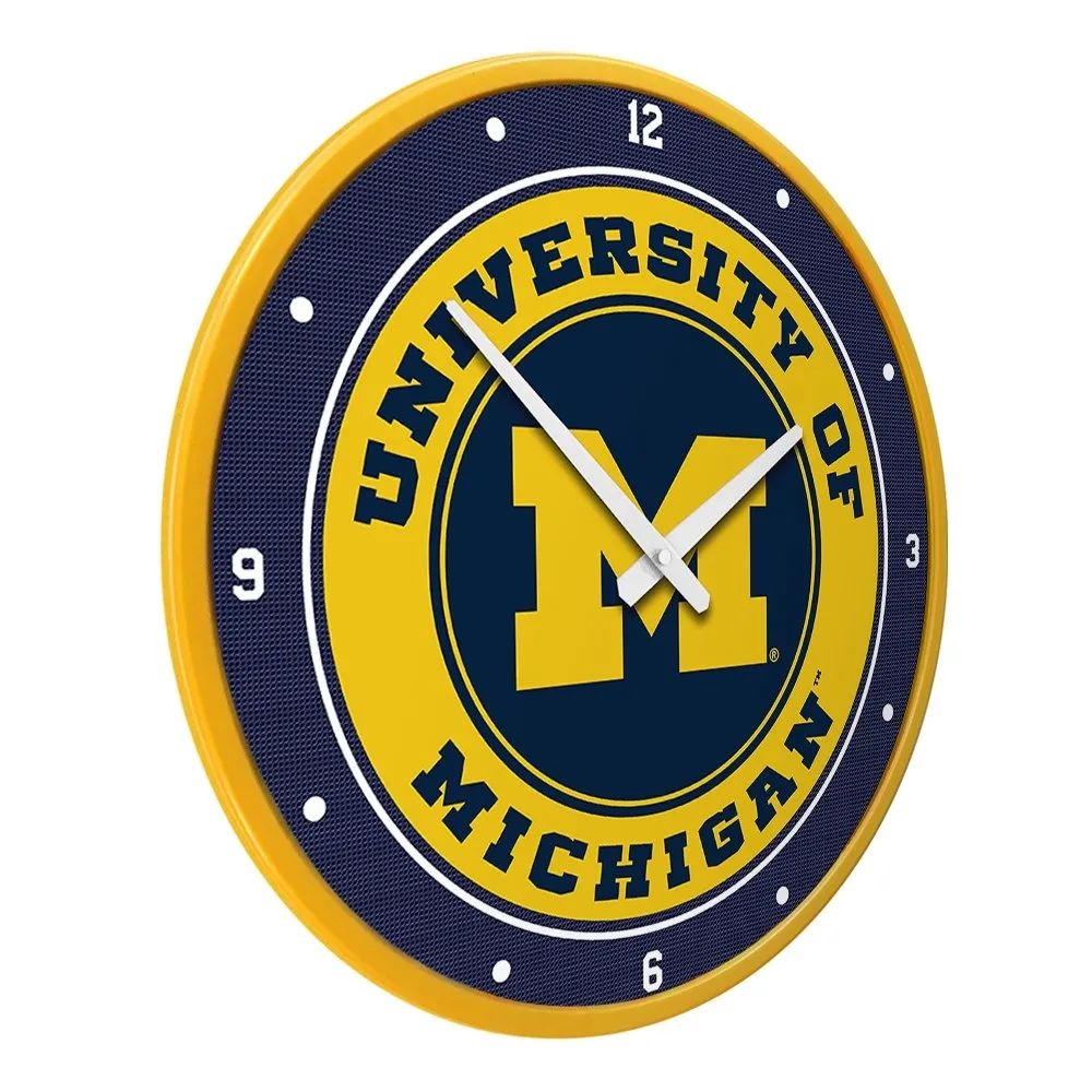 Michigan Wolverines: Modern Disc Wall Clock
