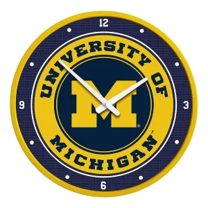 Michigan Wolverines: Modern Disc Wall Clock
