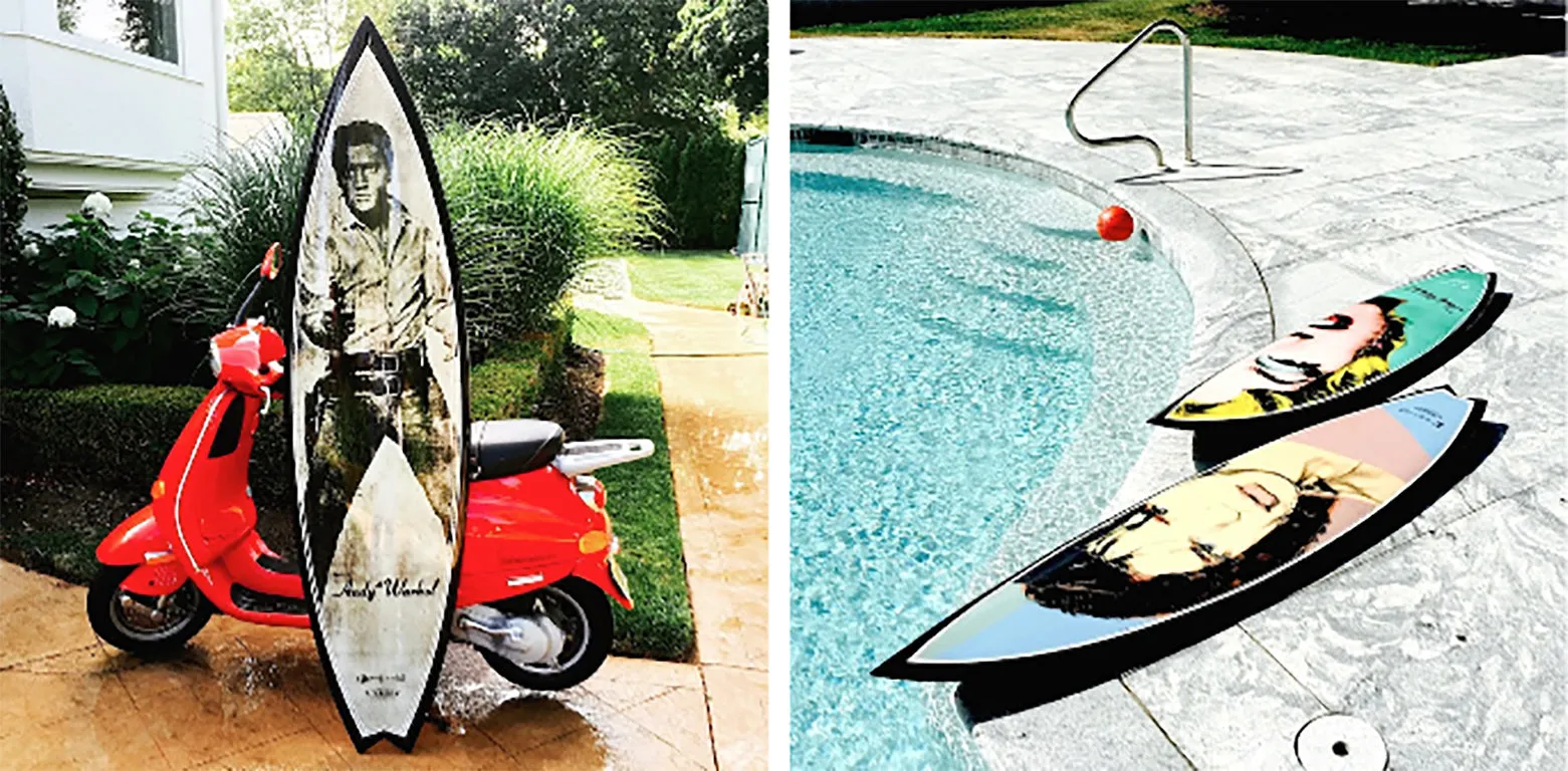Mick Jagger Surfboard by Andy Warhol