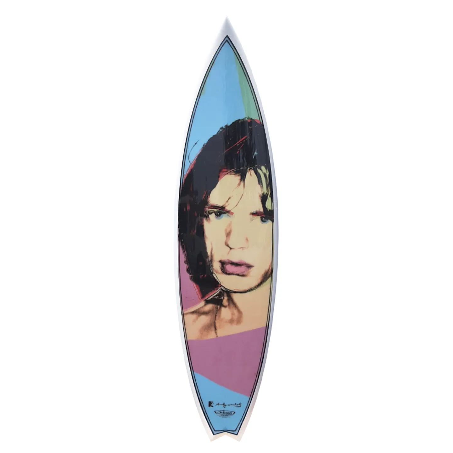Mick Jagger Surfboard by Andy Warhol